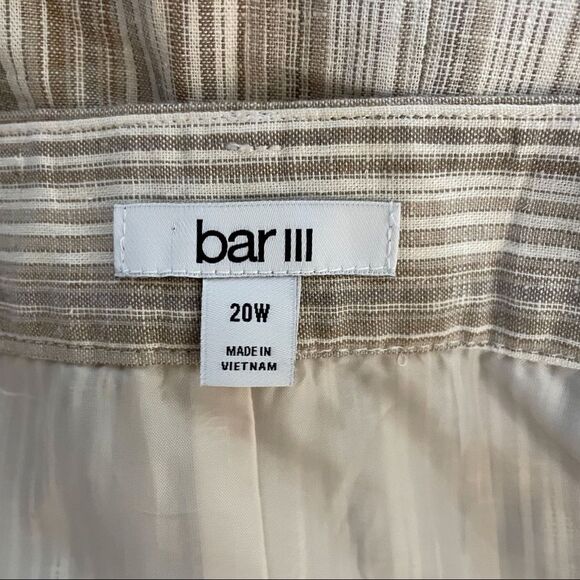 Bar III Linen Cotton Blend Skirt Size 20W NWT Coastal - Picture 9 of 10